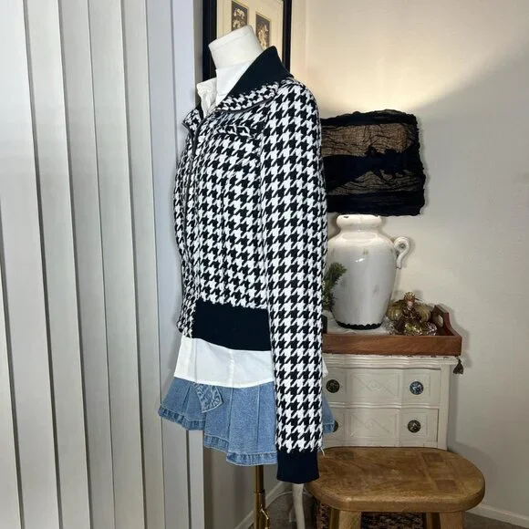 2000s Cello Jeans Houndstooth Jacket - Picture 2 of 4